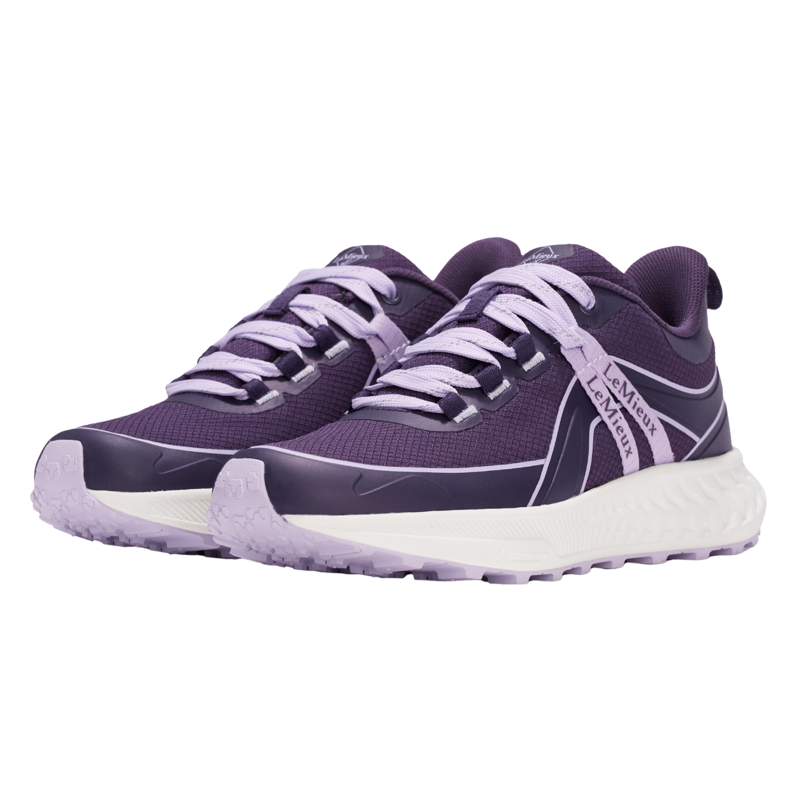LeMieux Youth Trax Viva Waterproof Trainer in Juniper/Lilac-1